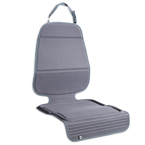 Munchkin Child Car Seat Protector, Elite Seat Guardian with Grime Guard Fabric, Dark Grey