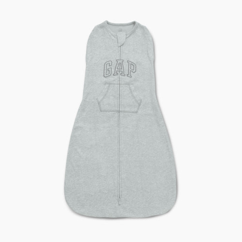 Delta Children babyGap TrueSleep Sleep Sack with Zipper and Built-In Swaddle - Grey