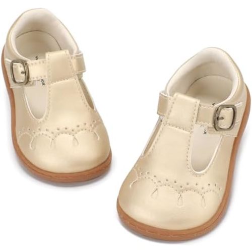 Toddler Girls Mary Jane Dress Shoes Wide Girl Ballet Flats