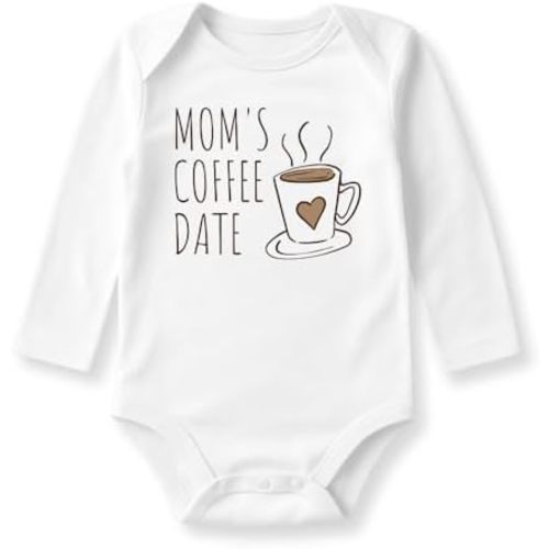 Mom's Coffee Date Baby Bodysuit Coffee Baby Outfit Kids Tee