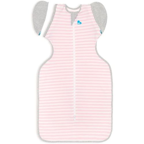 Love to Dream Swaddle Up Transition Bag, Medium (6-8.5kg), Ideal for 20-24°C, Patented Zip-Off Wings, Help Baby Transition from Being Swaddled to Arms-Free When Showing Signs of Rolling, Pink