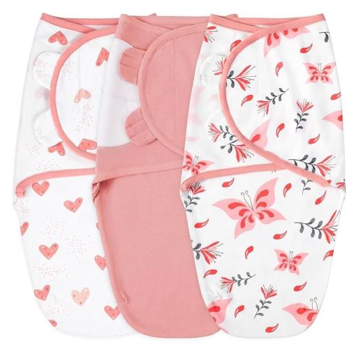 Yoofoss Baby Swaddles for Newborns 100% Organic Cotton, Adjustable Swaddle Sleep Sack 3-6 Months Newborn Swaddle Sack, Breathable Soft(Medium)