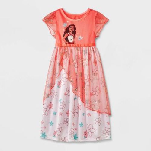 Toddler Girls' Disney Princess Moana Nightgown - Orange 2t