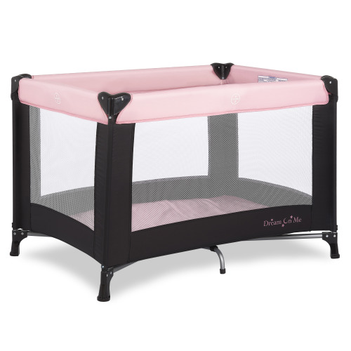 Free Shipping! Dream On Me Nest Portable Play Yard with Carry Bag and Shoulder Strap, Pink