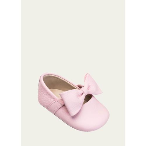 Girl's Leather Ballet Flat w/ Bow, Baby
