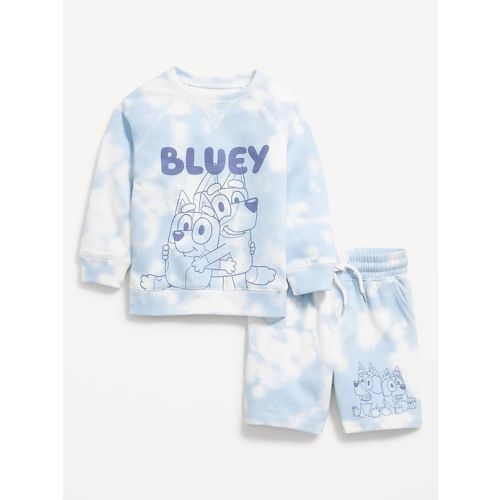 Bluey™ Unisex Graphic Sweatshirt and Shorts Set for Toddler | Old Navy