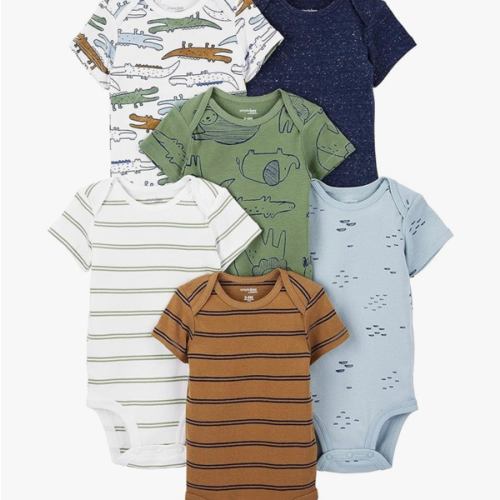 Simple Joys by Carter's Baby-Boys 6-Pack Short-Sleeve Bodysuit