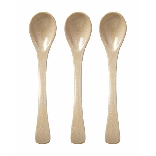 Nuby Eco-Friendly Natural Rice Husk 3 Piece Spoon Set- 3 Pack, 6+ Months- Fully Compostable and Biodegrable