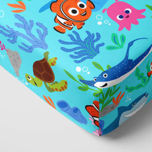 Disney Nemo's Reef Fitted Crib Sheet