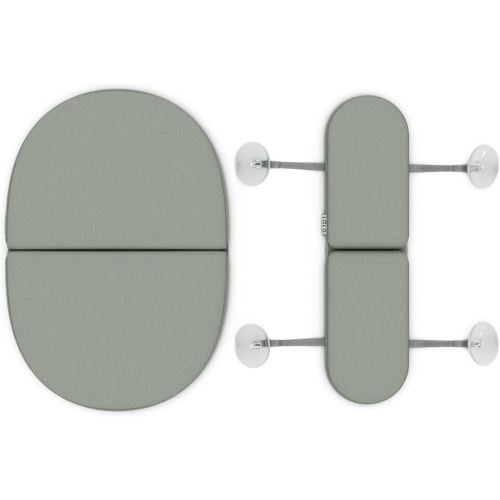 Lalo Knee & Elbow Saver - Foldable Padded Cushions for Bathtime Relief, Quick-Dry, Suction Cups for Stability, Bath Kneeler and Elbow Rest Pad Set 17 x 11.5 in Knee Pad & 16 x 4.5 in Elbow Pad - Sage