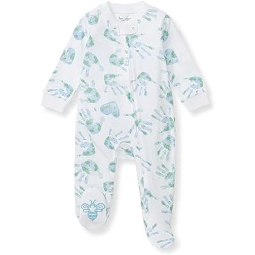 Burt's Bees Baby Essentials Baby Boys' Organic Cotton One-Piece Zip Front Sleep and Play Footed Pajamas