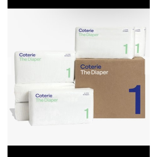 Monthly Supply Coterie Size 1 - 198 Diapers
