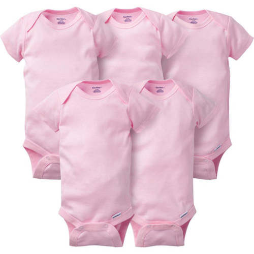 Onesies® Baby Girl 5-Pack Light Pink Bodysuits