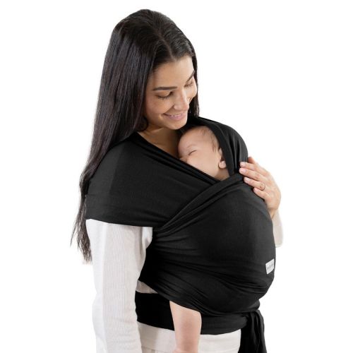 Comfy Cubs Baby Wrap Carrier - Soft and Stretchy Cotton Blend Baby Sling, Hands-Free Infant Carrier - Adjustable One Size Fits All - Blush