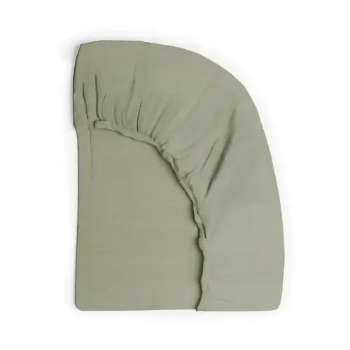 Organic Breathable Muslin Crib Sheets: Forrest Canopy