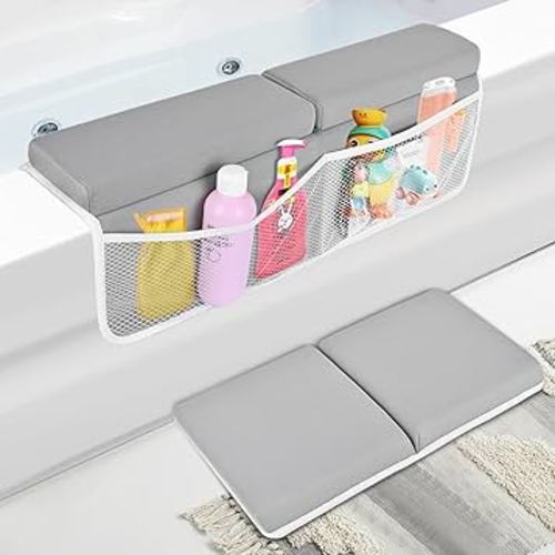 Comfortable Baby Bath Kneeler and Elbow Rest Pad Set - Foldable Non-Slip Mat, Thickest Bathtub Kneeler Pad with Parents - Painless Memory Foam, Soft and Quick Drying : Amazon.com.au: Baby