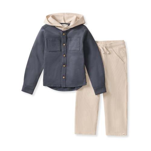 Hooded Button Down Shirt Set – Burt's Bees Baby