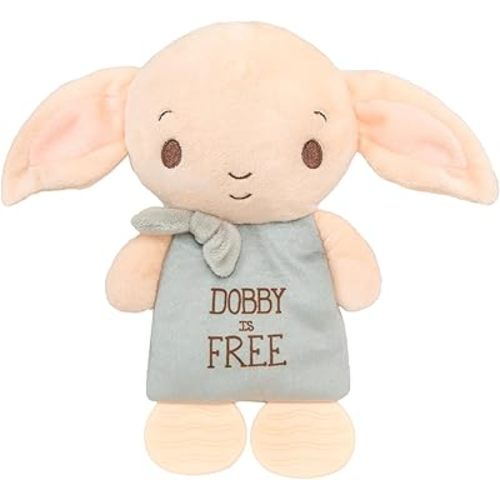 KIDS PREFERRED Harry Potter Dobby Teether Plush Toy Crinkle Cloth for Newborn Baby Boys and Girls 10 inches