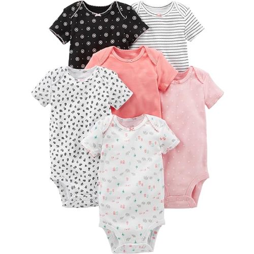 Simple Joys by Carter's baby-girls 6-pack Short-sleeve Bodysuit