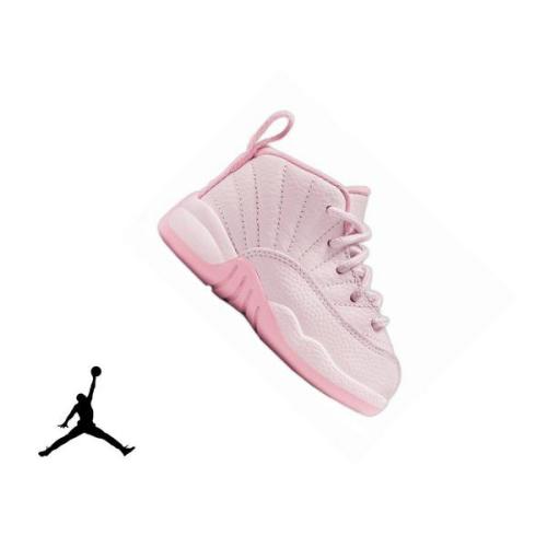 Jordan 12 Retro Toddler Girl's “Pearl Pink" Shoe