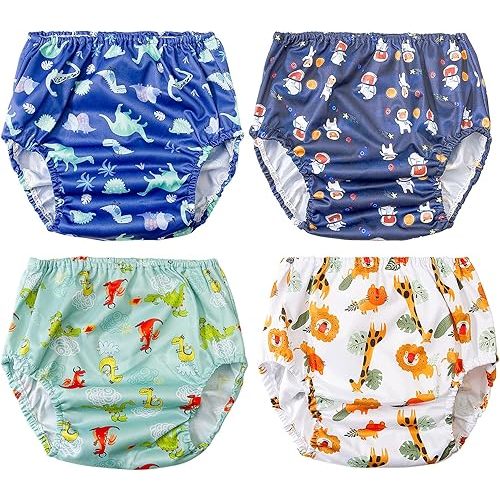 Plastic Diaper Covers for Plastic Pants Good Elastic Rubber Swim Diaper Cover for Plastic Underwear for Toddlers Plastic Underwear Covers for Potty Training Boy 5t