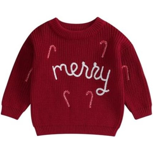 Baby Girl Boy Knit Sweater Blouse Pullover Sweatshirt Warm Crewneck Long Sleeve Tops for Infant Toddler