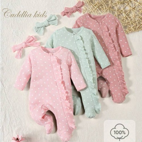 6pcs Newborn Baby Jumpsuit Set