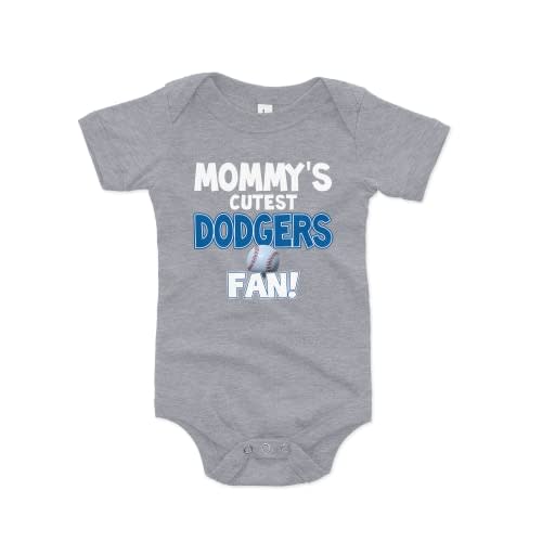 NanyCrafts Baby's Mommy's Cutest Dodgers Fan Bodysuit, Baby Dodgers Fan