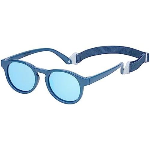 COCOSAND Baby Toddler Sunglasses with Strap Polarized Flexible Round Frame for Newborn Infant Kids Boy Girl Age 0-6 Years Old
