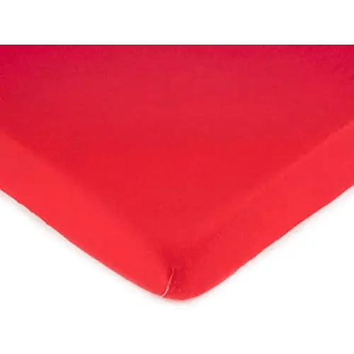 SheetWorld Fitted Pack N Play Playard Sheet Compatible with BABY JOY Pack and Play 26 x 38 inches, 100% Cotton Jersey, Hypoallergenic, Butter Soft, Solid Red, Made in USA