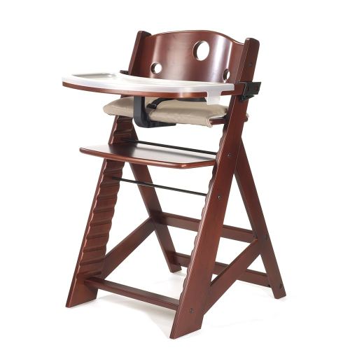 Height Right High Chair with Tray, Mahogany