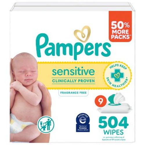 Pampers Sensitive Baby Wipes - 504ct
