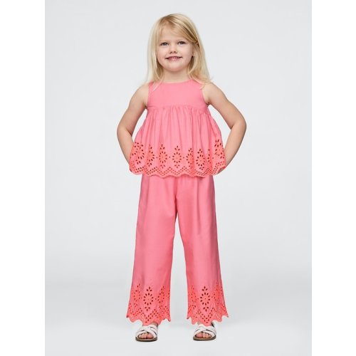 Baby & Toddler Eyelet Poplin Outfit Set