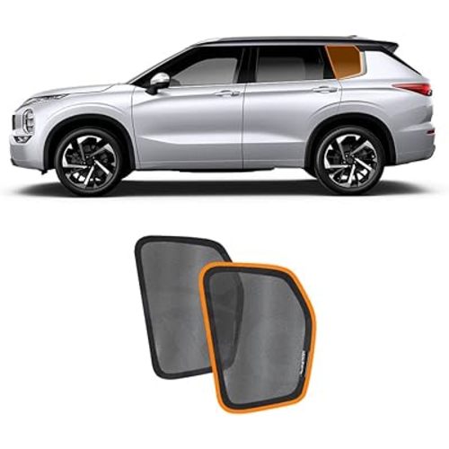 X-Car Port Window Sun Shade for Mitsubishi Outlander 2021-2025 Car Sun Blind Mesh Third Row Window