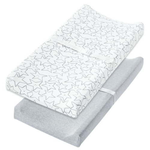 Little Star Unisex Nursery 2Pk Super Soft Changing Pad Cover for Baby Boy, Girl
