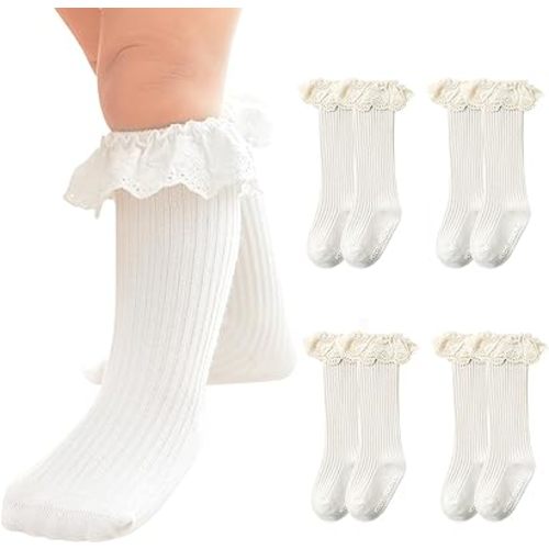 Infant Frilly Baby Girls Knee High Socks Newborn Thigh Lace Ruffle Long Socks Toddler Tights Stockings 6-12 Months         Infant Frilly Baby Girls Knee High Socks Newborn Thigh Lace Ruffle Long Socks Toddler Tights Stockings 6-12 Months