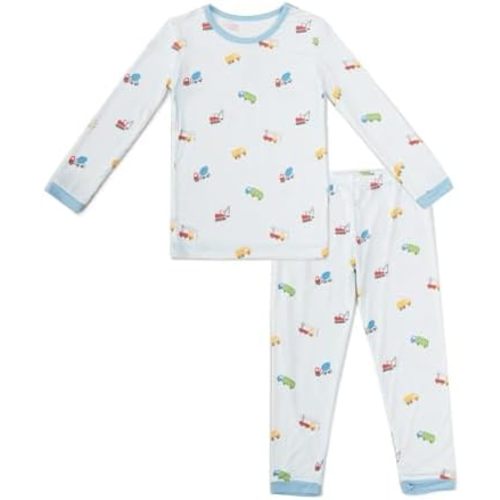 Toddler Pajamas - Soft, Breathable Long-Sleeve Pajama Set for Kids, 95% Viscose derived from Bamboo, 5% Spandex, Imported