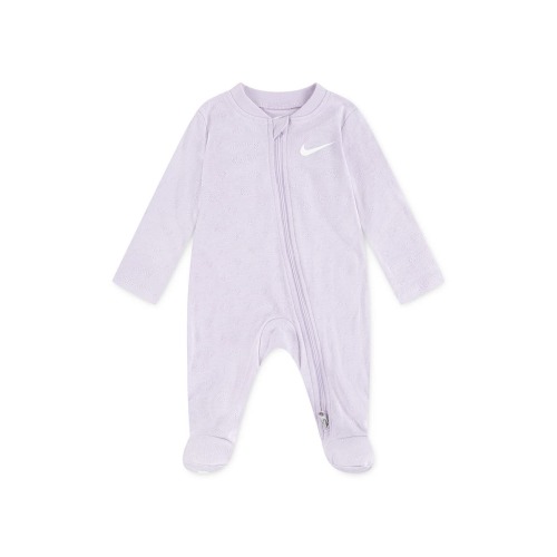 Swoosh Logo Pointelle Footie, NB (0-3m)- Only 1 left