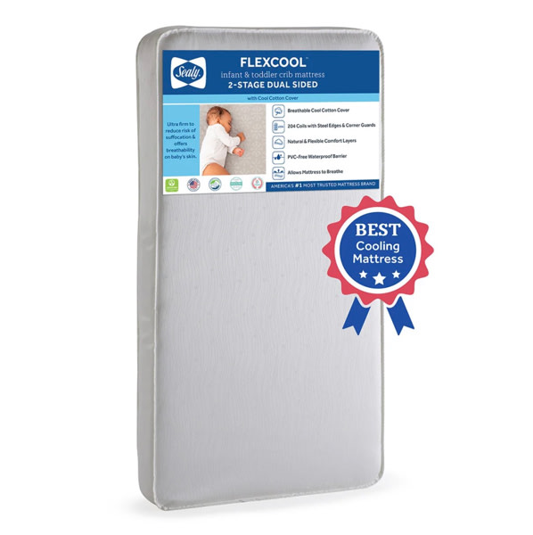 Cooling 2-Stage Crib Mattress | Sealy FlexCool