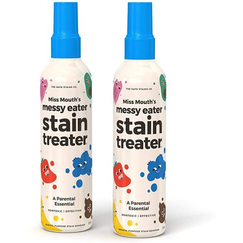 Hate Stains Co. Stain Remover for Clothes - Non-Toxic Laundry Stain Remover Spray for Baby & Kids - Messy Eater Spot Cleaner for Clothing, Fabric, Carpet (120ml, 4 oz Spray Bottles, 2 Pack) - 2 Pack - 4oz Bottles