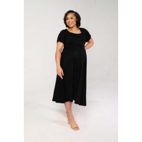 Cassidy Labor & Postpartum Gown Black – Lila