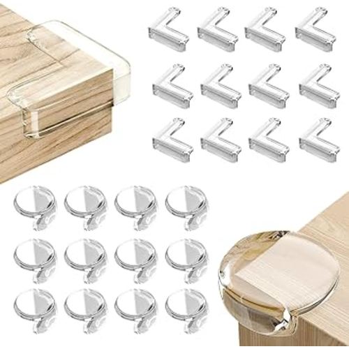 Corner Protector Baby, 24 Pack Corner Protectors for Furniture Baby Proof Corners and Edges Proofing Corner Guards Covers Baby Safety Table Edge Protectors for Baby Child Clear Edge Corner Bumpers