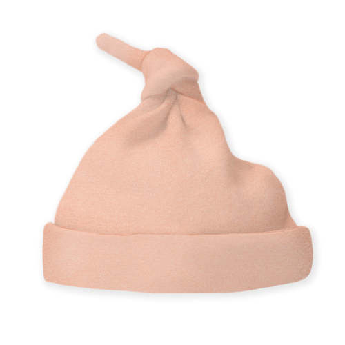 Cotton Knit Hat - Heathered Peach Blush – SwaddleDesigns