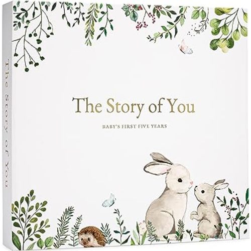 Keepsake Memory Book for Baby Boy or Girl Timeless First 5 Year Baby Book A Milestone Book to Record Every Event from Birth to Age 5 Gender Neutral Journal Scrapbook Photo Album