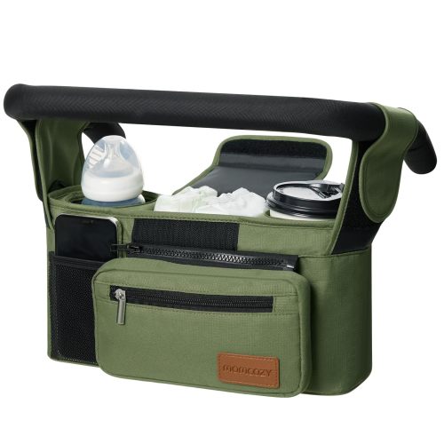 Momcozy Universal Baby Stroller Organizer, 2 Insulated Cup Holder, Detachable Zippered Pocket, Adjustable Shoulder Strap, Large capacity for baby essentials, Compact Design Fits Any Strollers for sale | North Las Vegas, NV | Nellis Auction