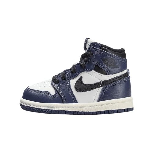 Jordan 1 Retro High OG Baby/Toddler Shoes (FD1413-401, Midnight Navy/White/Sail/Black)