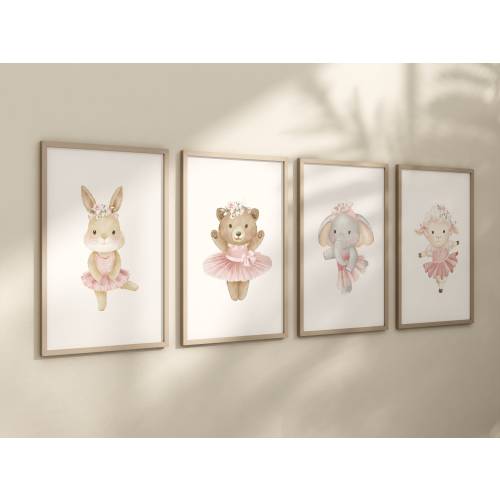 Ballerina Animal Prints: Baby Girl Nursery Decor