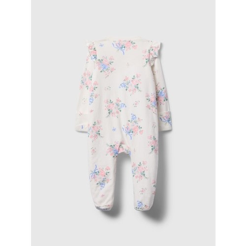 Size 6-9M Baby First Favorites TinyRib Footed One-Piece