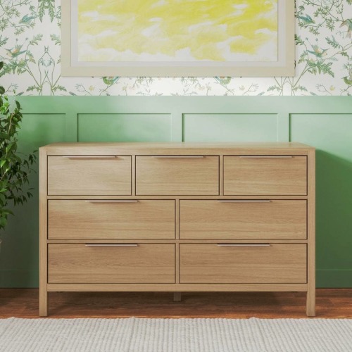 The Newport Dresser for Nursery | Natural & White - Nurture&