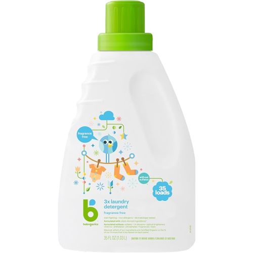 Babyganics Laundry Detergent, Fragrance Free, 35 OZ